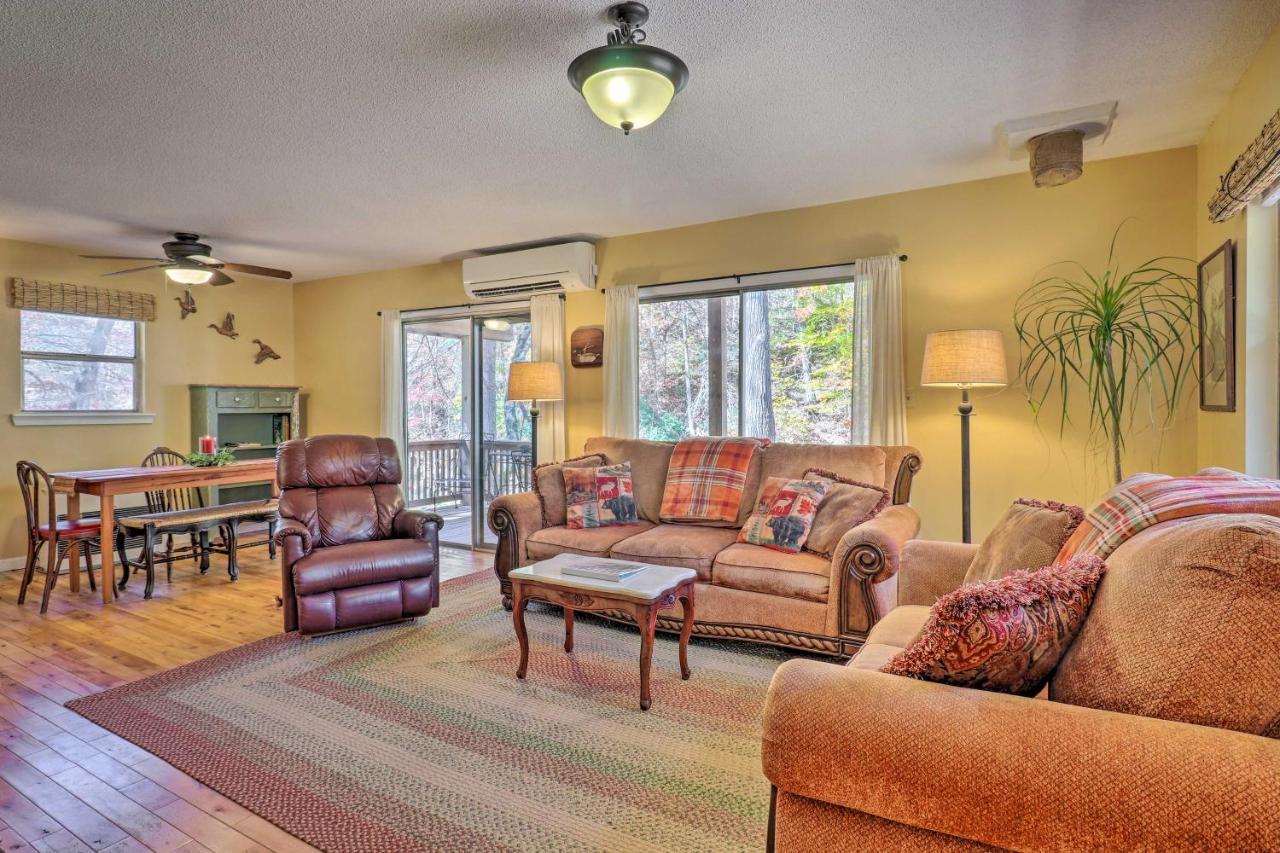 Вилла Creekside Retreat With Deck, 18 Miles To Wolf Ridge Weaverville Экстерьер фото