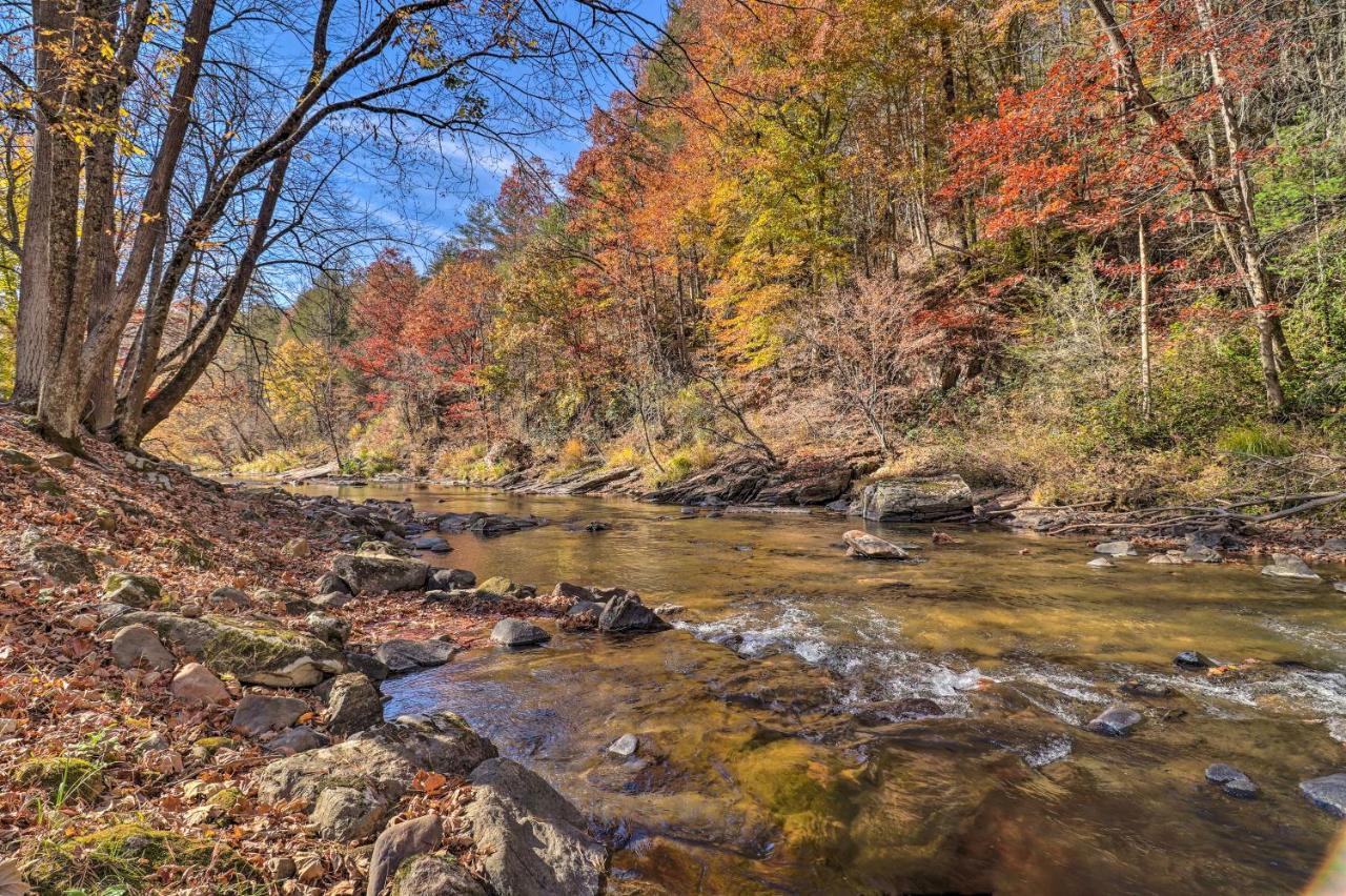 Вилла Creekside Retreat With Deck, 18 Miles To Wolf Ridge Weaverville Экстерьер фото